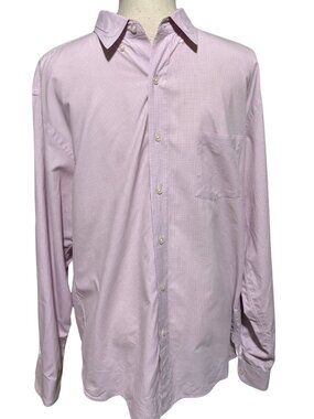J.Crew Lavender Gingham Button Down Shirt Men’s L Cotton Preppy Classic